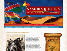 Tablet Screenshot of namibiajjtours.com